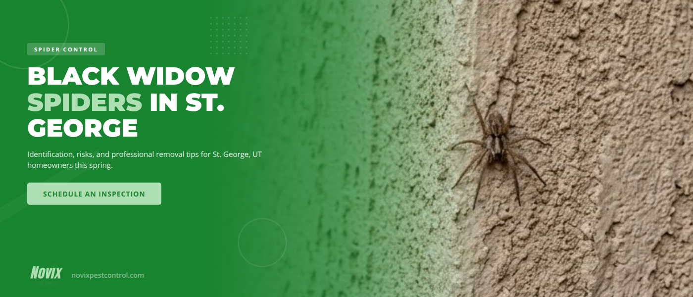 Black Widow Spiders in St. George, UT | Novix Pest Control